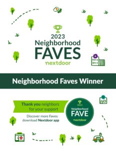 2023 nextdoor Neighborhood Faves Winner