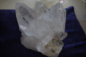 This is one of my favorite very large quartz clusters that is for sale here. The rainbows it has in the right lighting is amazing.