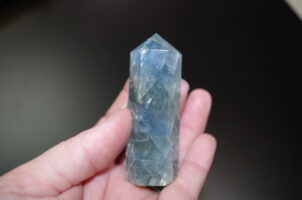 New fluorite tower or obelisk. Beautiful blues and greens in it.