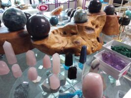 Collection of crystals, quartz and stone